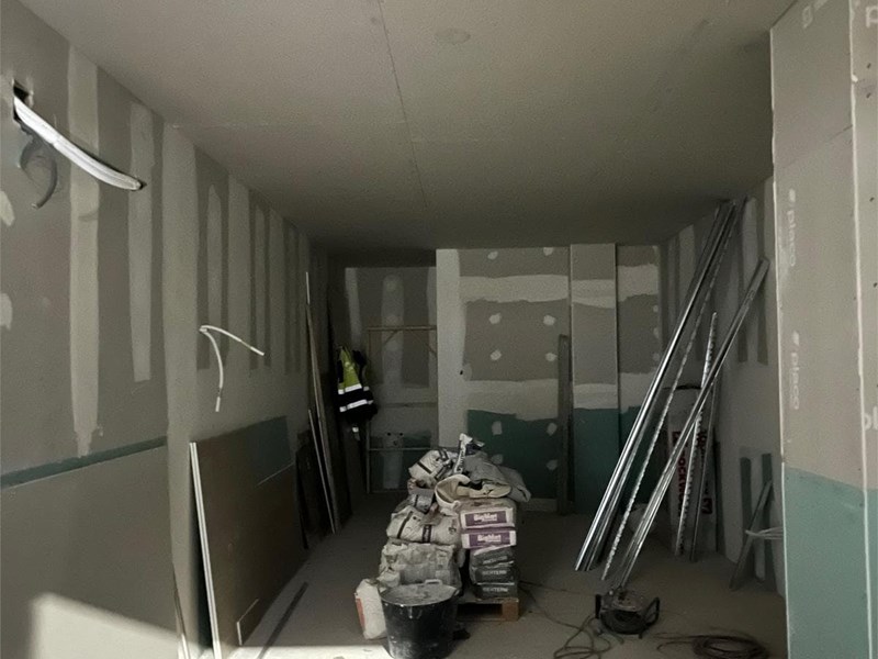 Falso techo y trasdosados con aislamiento acústico