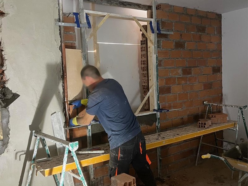 Trabajos de albañilería