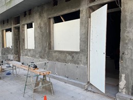 Apertura de huecos en fachada para instalación de ventanas 