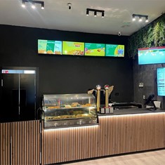 Obra general en cocina, Decoración con plantas e instalación eléctrica 