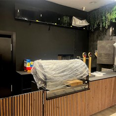 Puertas en vaivén para acceso a cocina